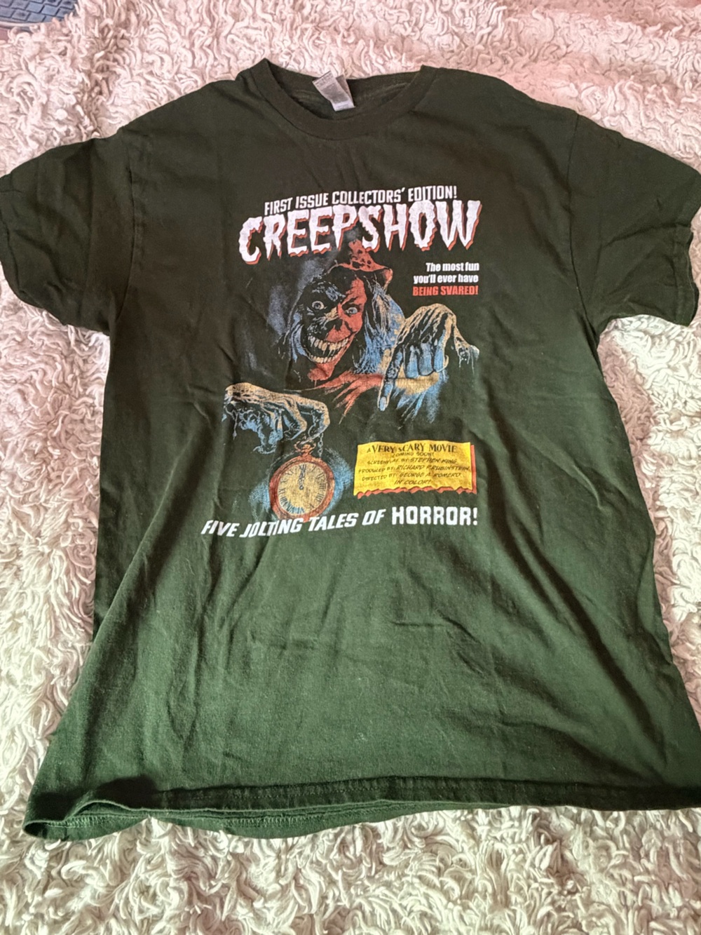 Gildan Dark Green Heavy Cotton Horror Creep Show T-Shirt